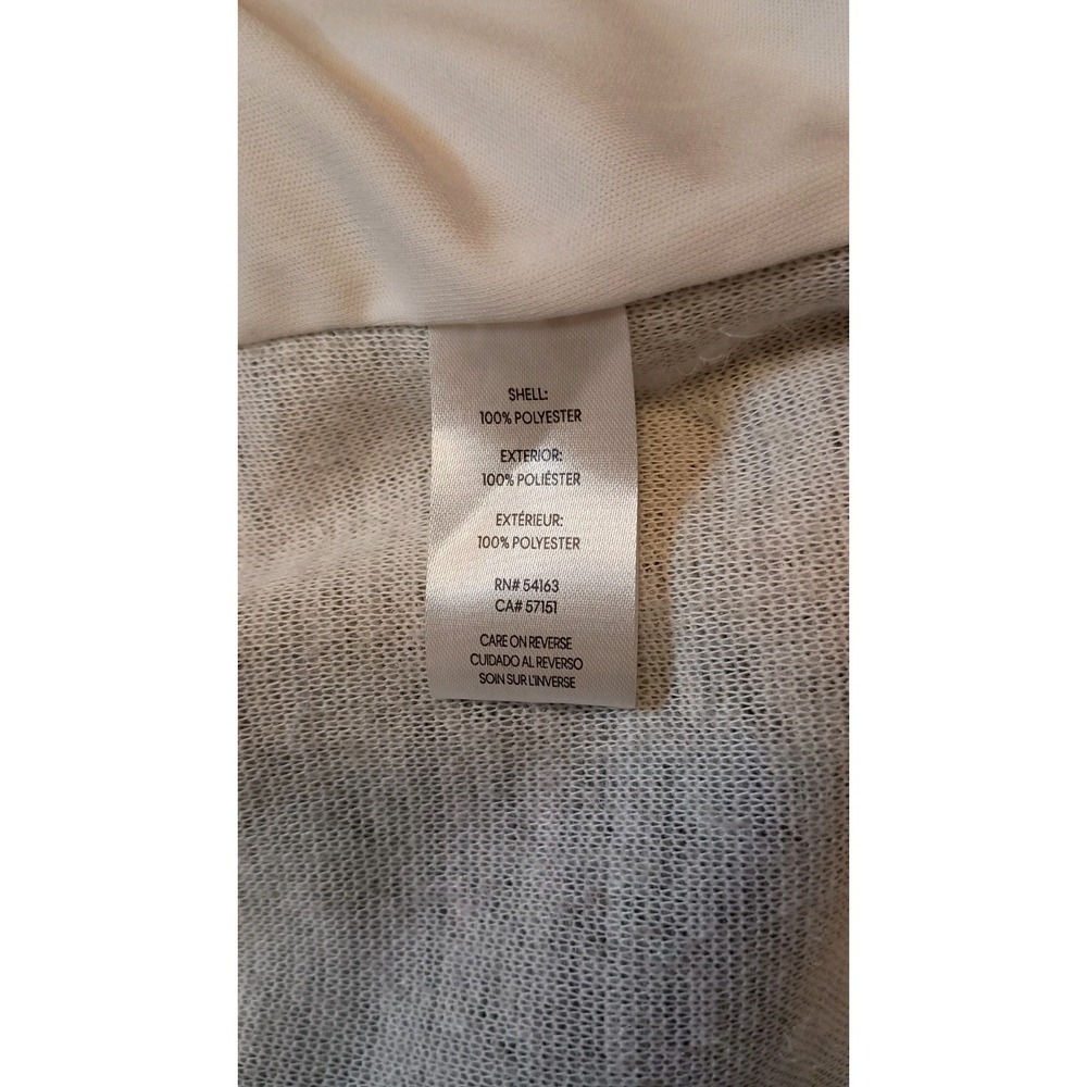Calvin Klein L Grey Houndstooth Plaid Open Front Soft Knit Coatigan NWT - Picture 10 of 12